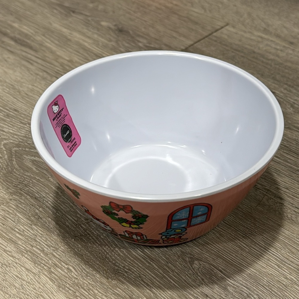 Hello Kitty Santa Christmas Holiday Melamine Dining Dinner Set Plate Bowl Cup - Picture 8 of 16